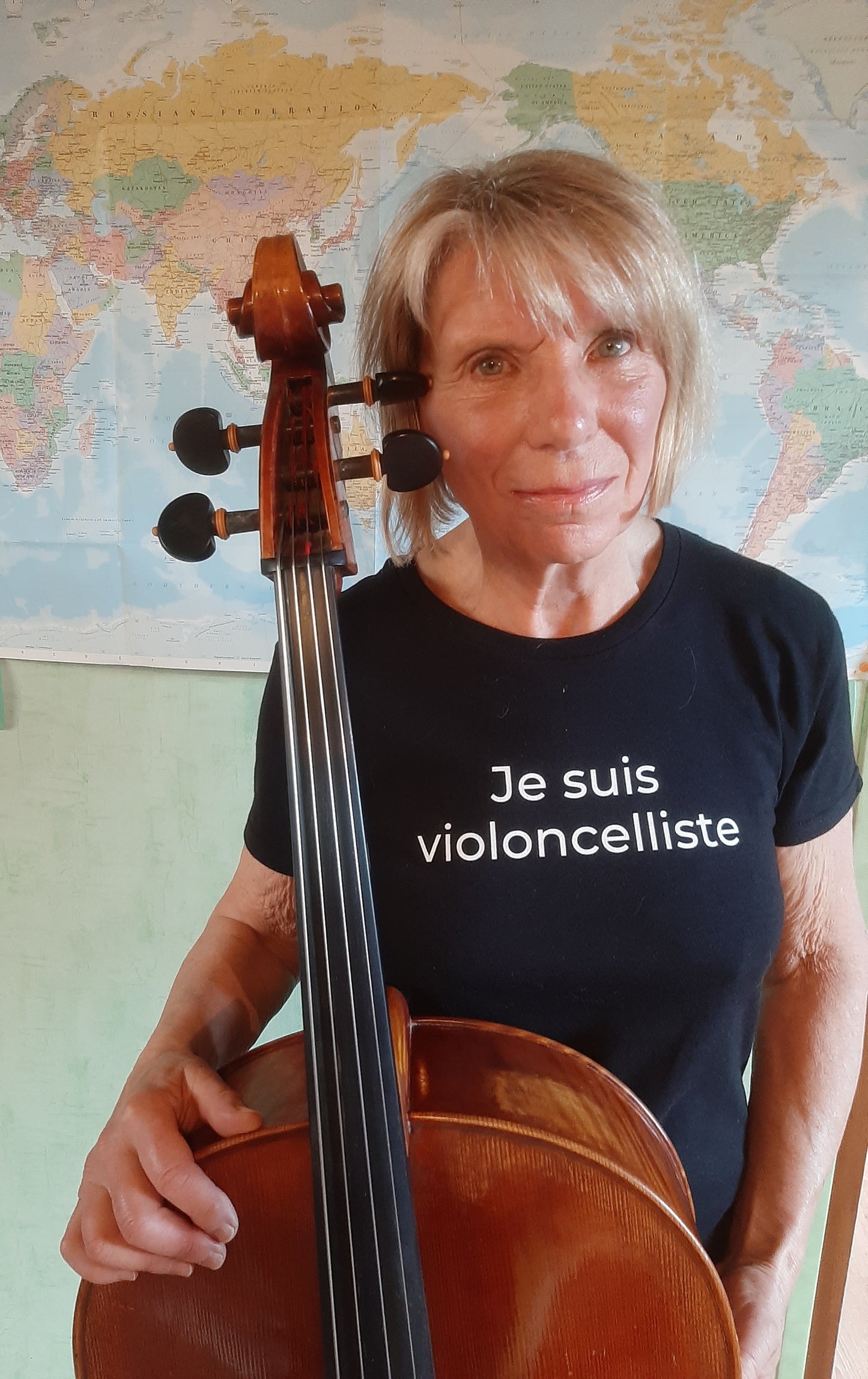 T-shirt pour femme Je suis violoncelliste