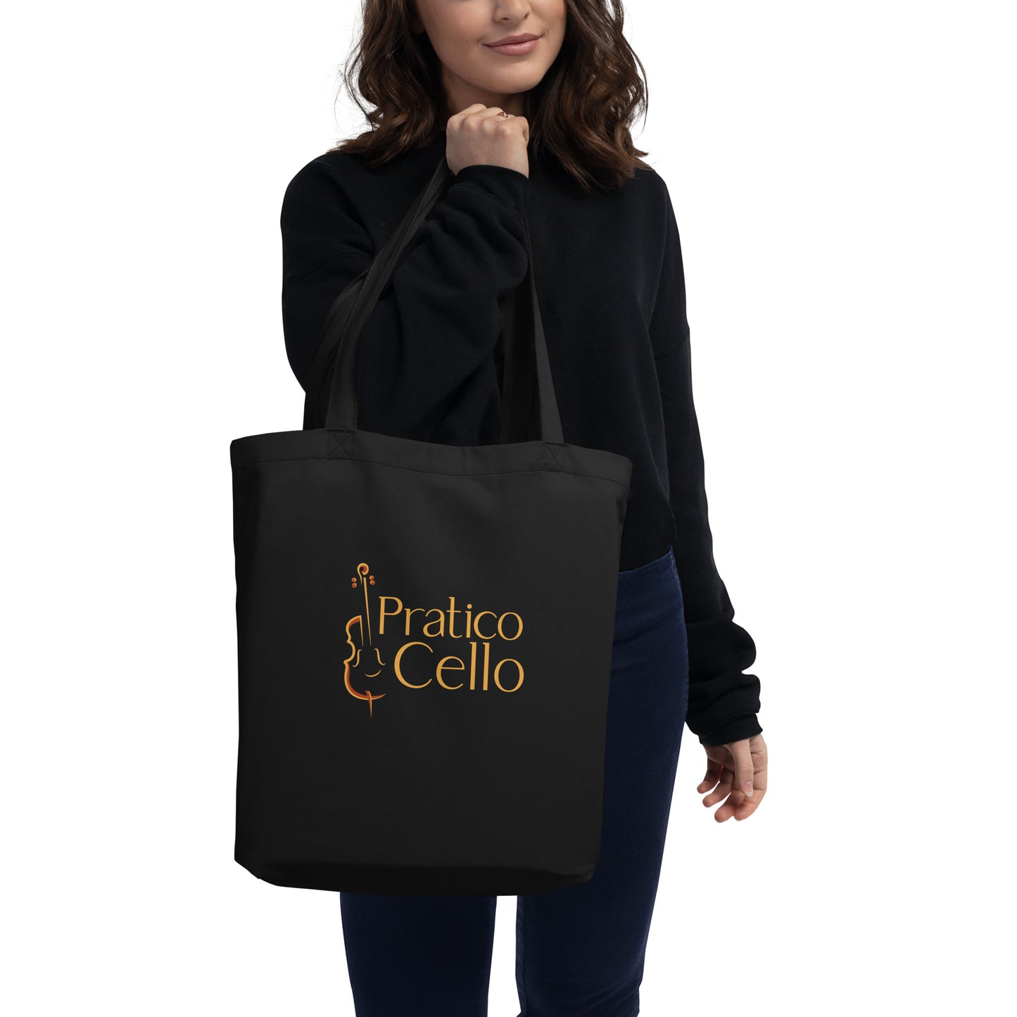 Sac fourre-tout en coton bio avec logo de PraticoCello