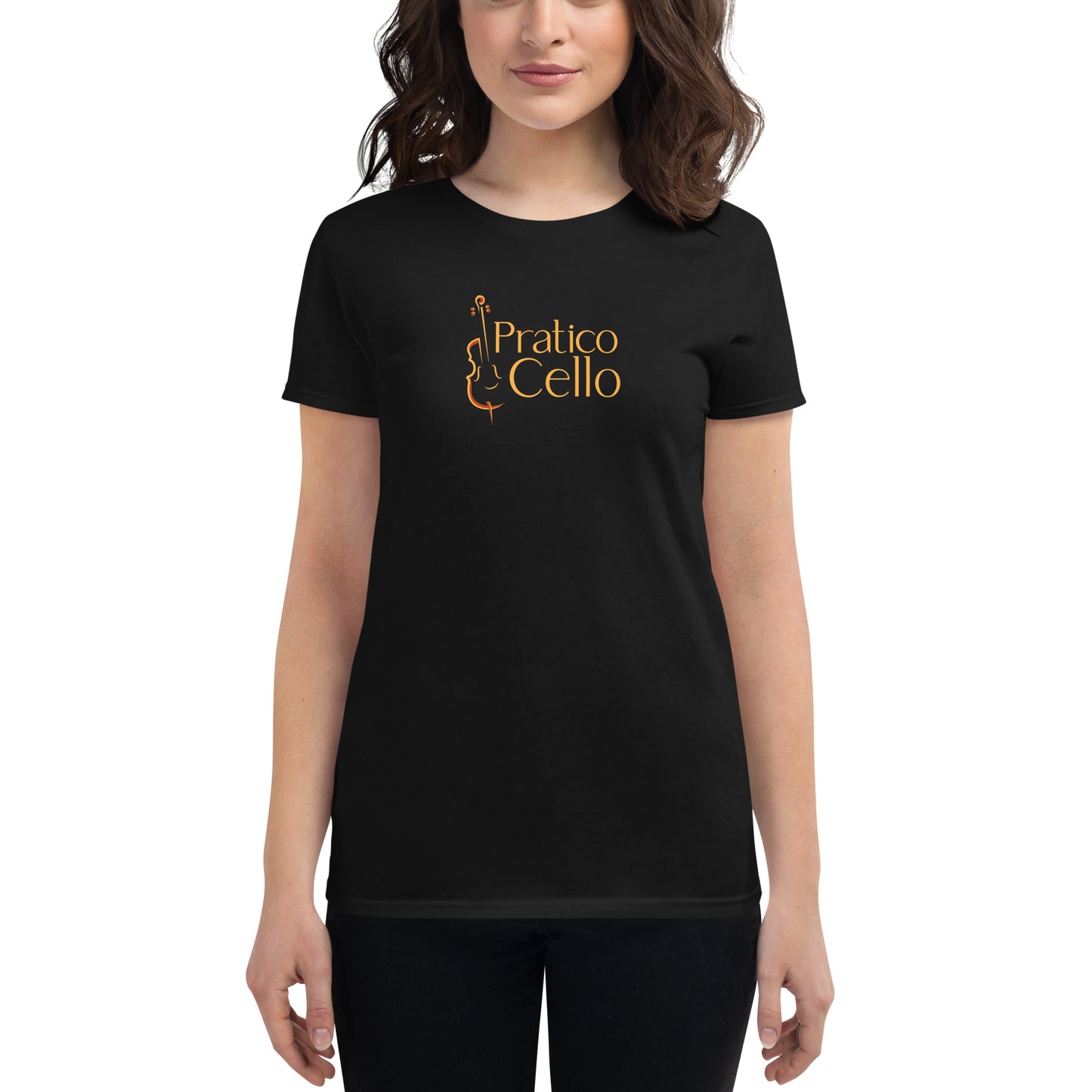 T-shirt pour femmes avec logo PraticoCello Noir