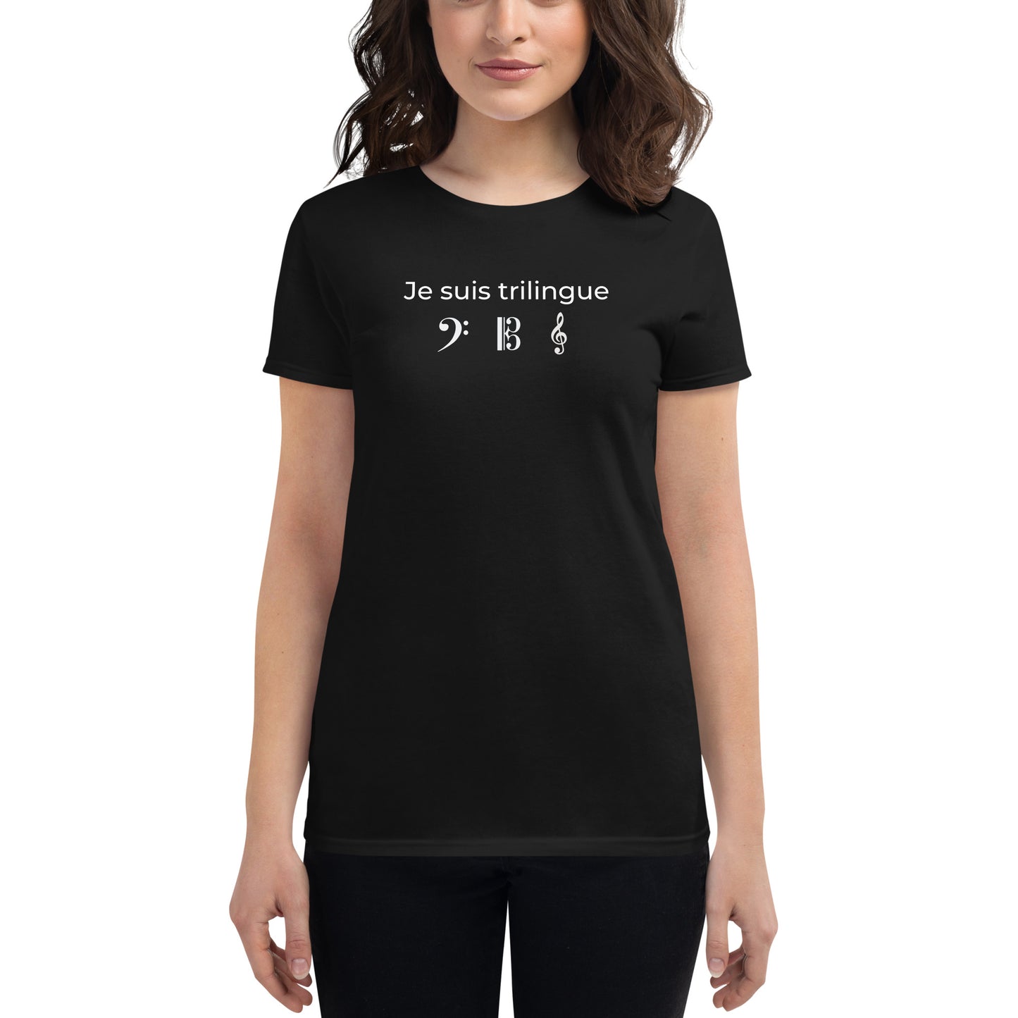 T-shirt pour femme Je suis trilingue